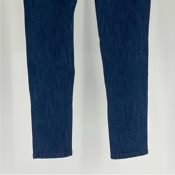 SOFT SURROUNDINGS NWT THE ULTIMATE SNAP UP LEGGINGS DARK BLUE DENIM WASH PETITE - Picture 10 of 15